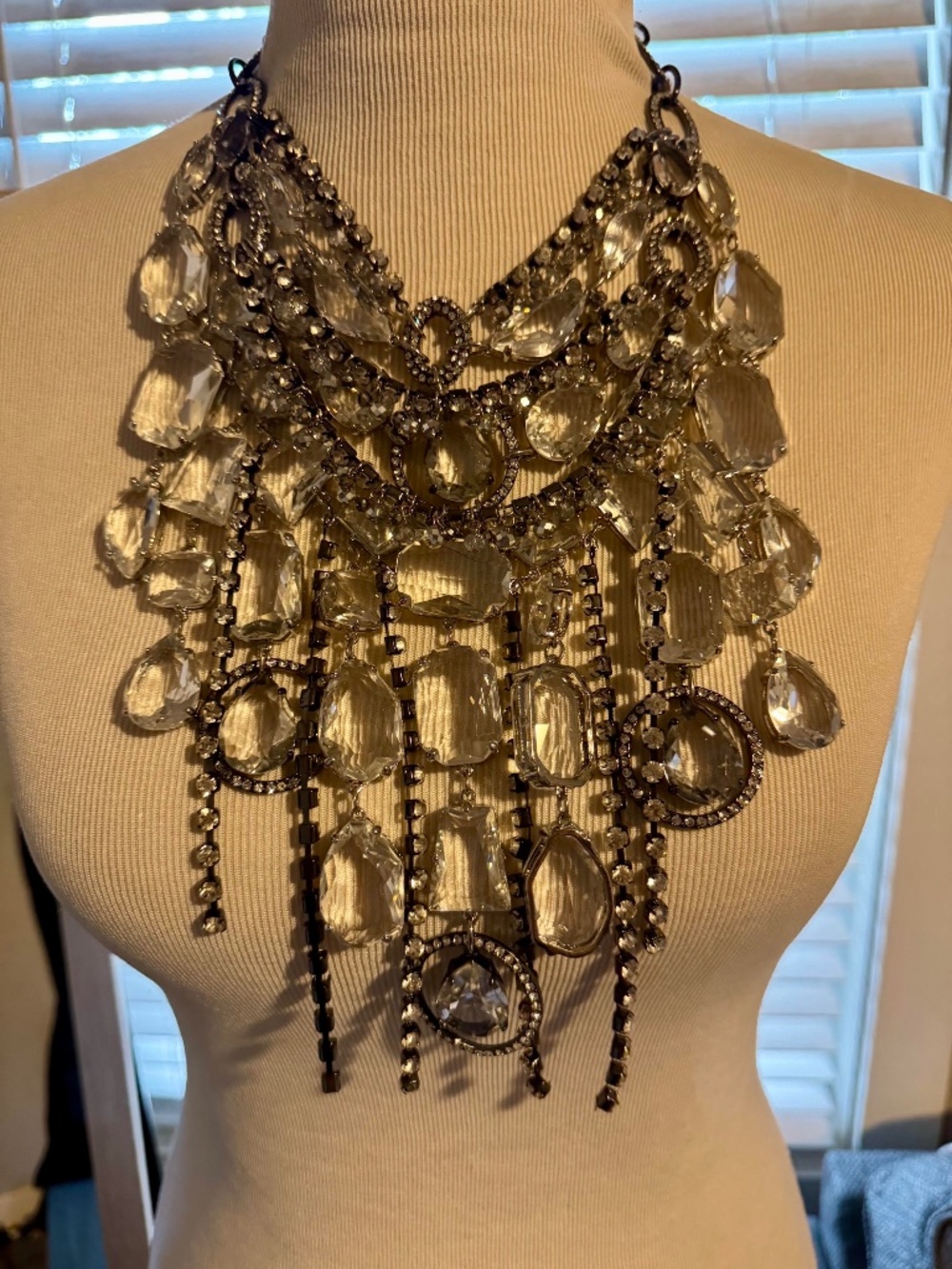 Boho Waterfall / Chandelier Bib Statement Necklace